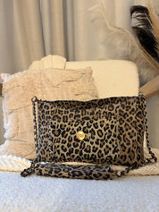 Sac Drey Léopard - Fait main, cuir véritable en PRÉCOMMANDE