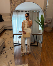 Ensemble Bohème Chic - Gilet et Pantalon Brodés