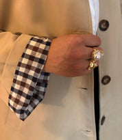 Trench oversize beige – coupe droite