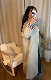 Trench oversize beige – coupe droite