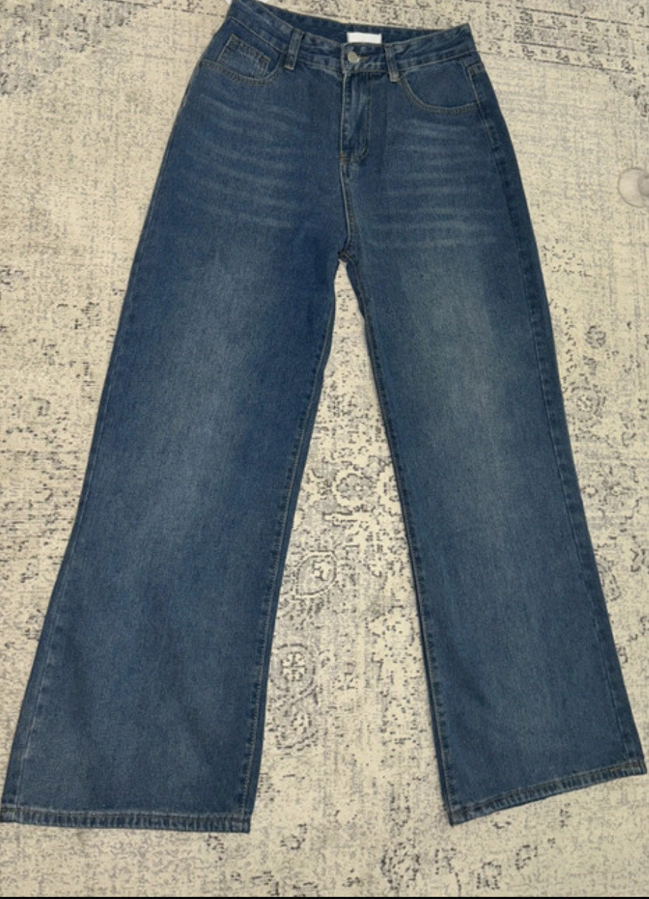 Jean bleu Wide Leg - Confort & Style Tendance