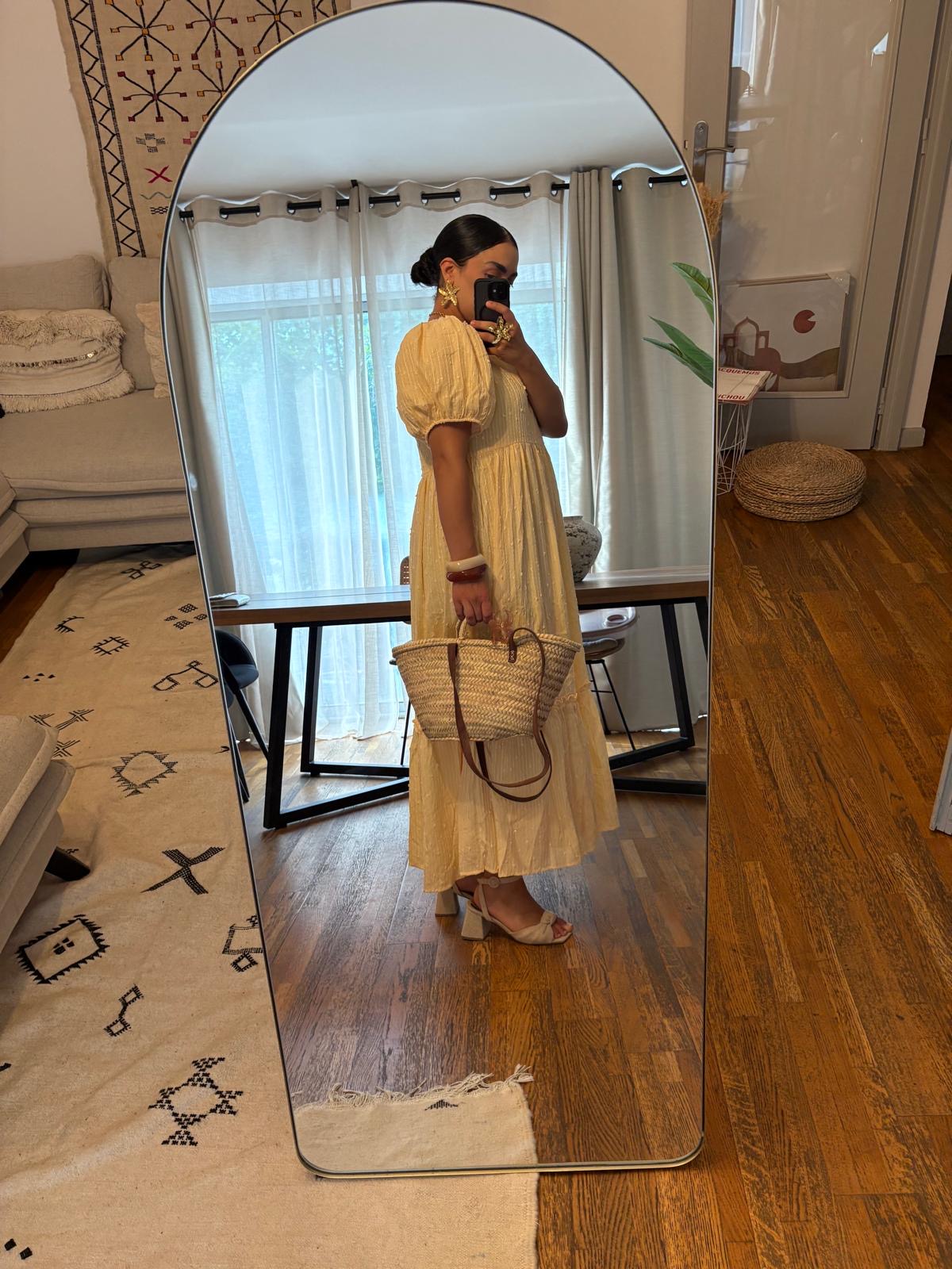 Robe Jaune Pastel Bohème - Longueur Maxi