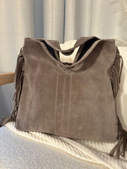 Sac à frange - fait main cuir véritable en PRÉCOMMANDE