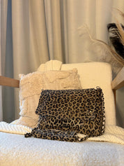 Sac Drey Léopard - Fait main, cuir véritable en PRÉCOMMANDE